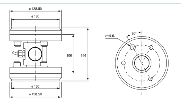 TQ-F2法兰式称重传感器